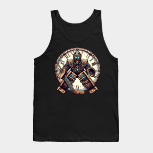 Ice Hockey Time Travel AI Robot Goalie Tank Top